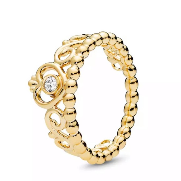 Pandora Jewelry - Pandora Gold Princess Tiara Ring Size 8